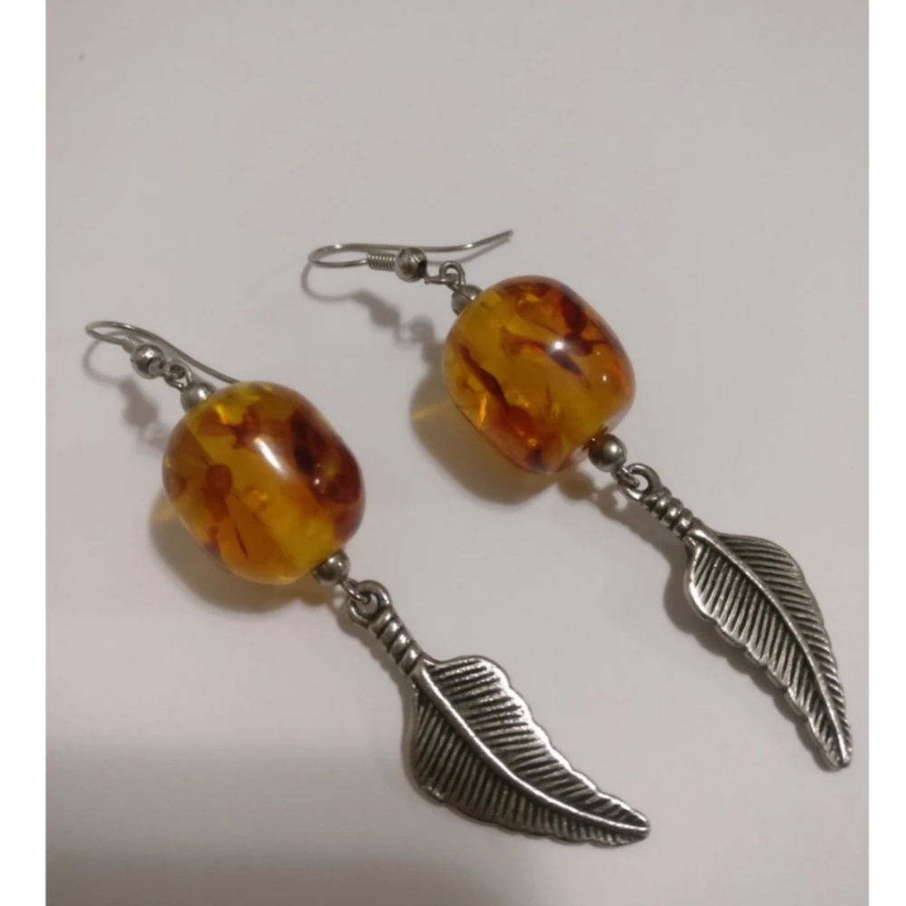 🇨🇦 Southwestern amber earrings New Without Tag